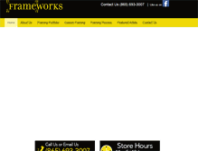Tablet Screenshot of knoxframeworks.com